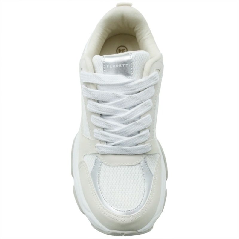 FEMININO TENIS CASUAL FERRETTI  19026 BRANCO OFFWHITE