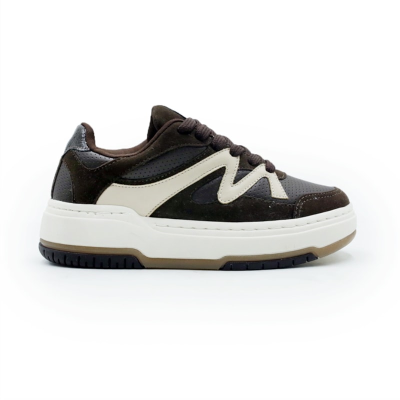 FEMININO TENIS CASUAL FERRETTI 23017 22816 MACCHIATO