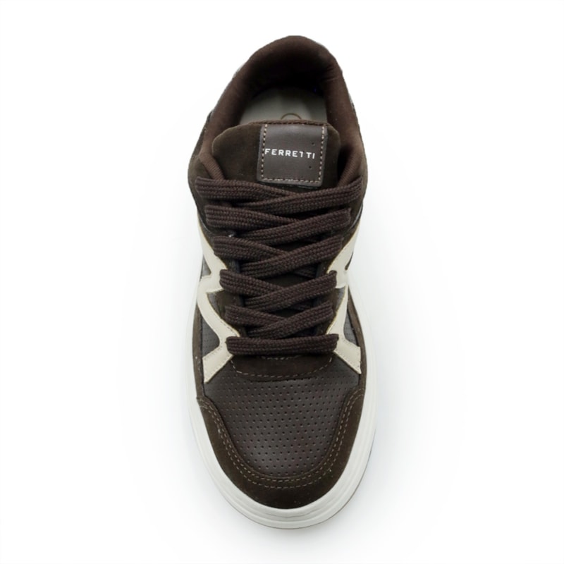 FEMININO TENIS CASUAL FERRETTI 23017 22816 MACCHIATO