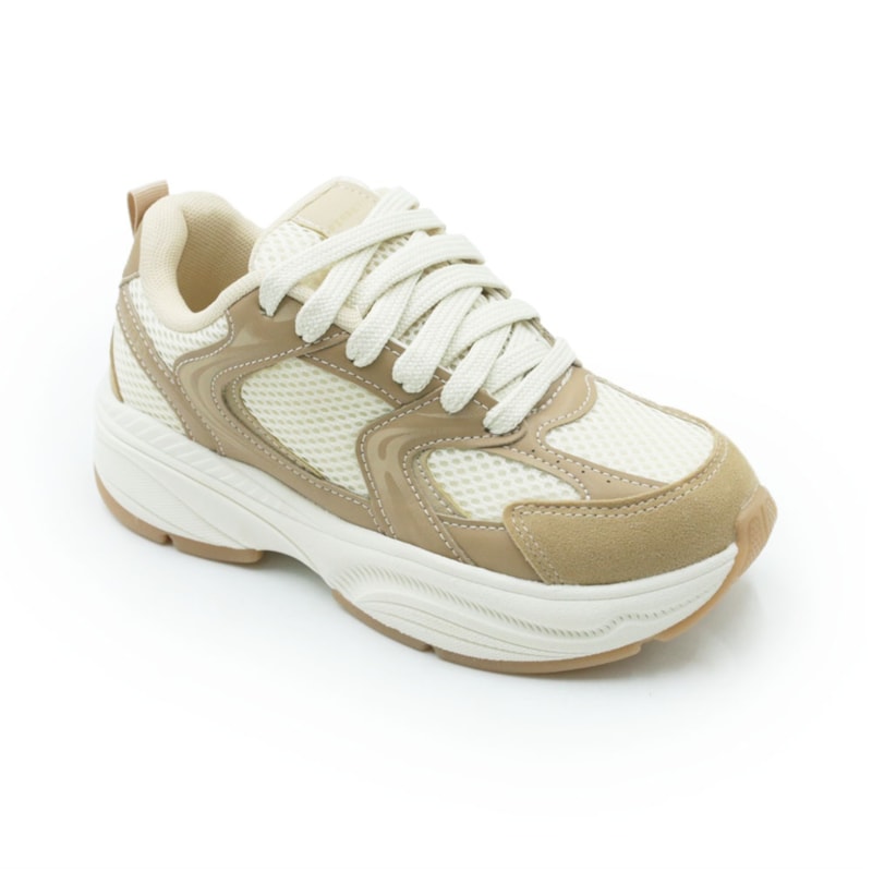 FEMININO TENIS CASUAL FERRETTI  26013 BEGE ANGELIN