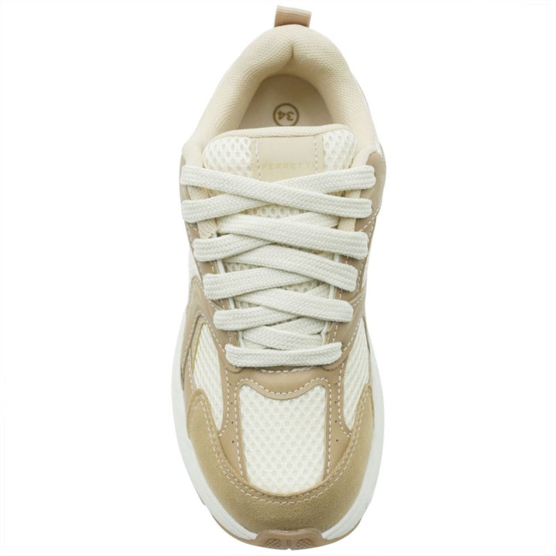 FEMININO TENIS CASUAL FERRETTI  26013 BEGE ANGELIN