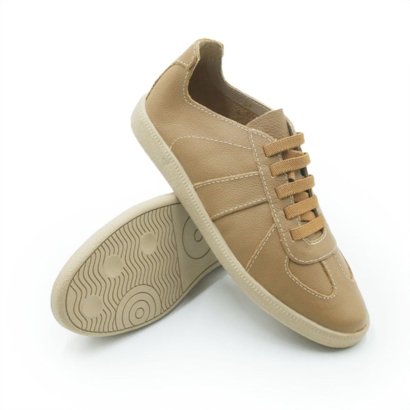 FEMININO TENIS CASUAL FERRETTI MT 112 CARAMELO