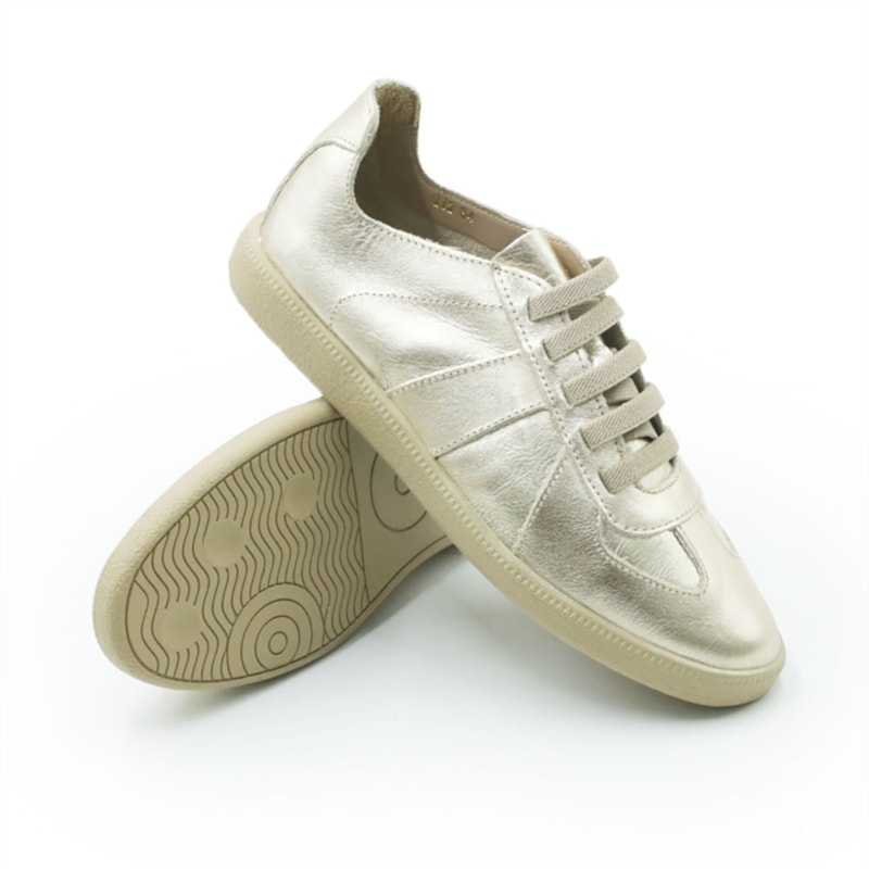 FEMININO TENIS CASUAL FERRETTI MT 112 OURO LIGHT