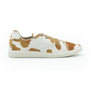 FEMININO TENIS CASUAL FERRETTI  PL 110 CARAMELO BRANCO