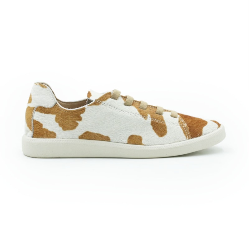 FEMININO TENIS CASUAL FERRETTI  PL 110 CARAMELO BRANCO