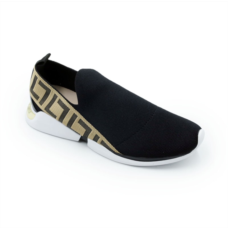 FEMININO TENIS CASUAL LUZ DA LUA 58650400 KNIT PRETO