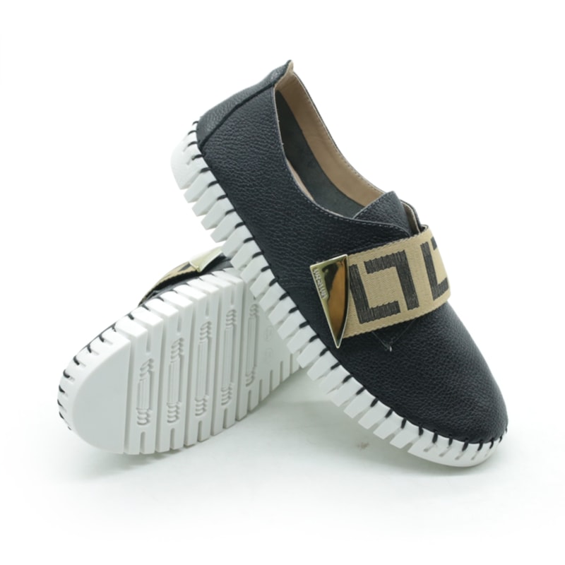 FEMININO TENIS CASUAL LUZ DA LUA 60130025 PRETO