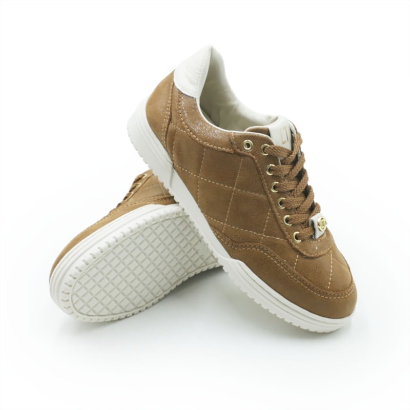 FEMININO TENIS CASUAL LUZ DA LUA  60780001 7 CANELA