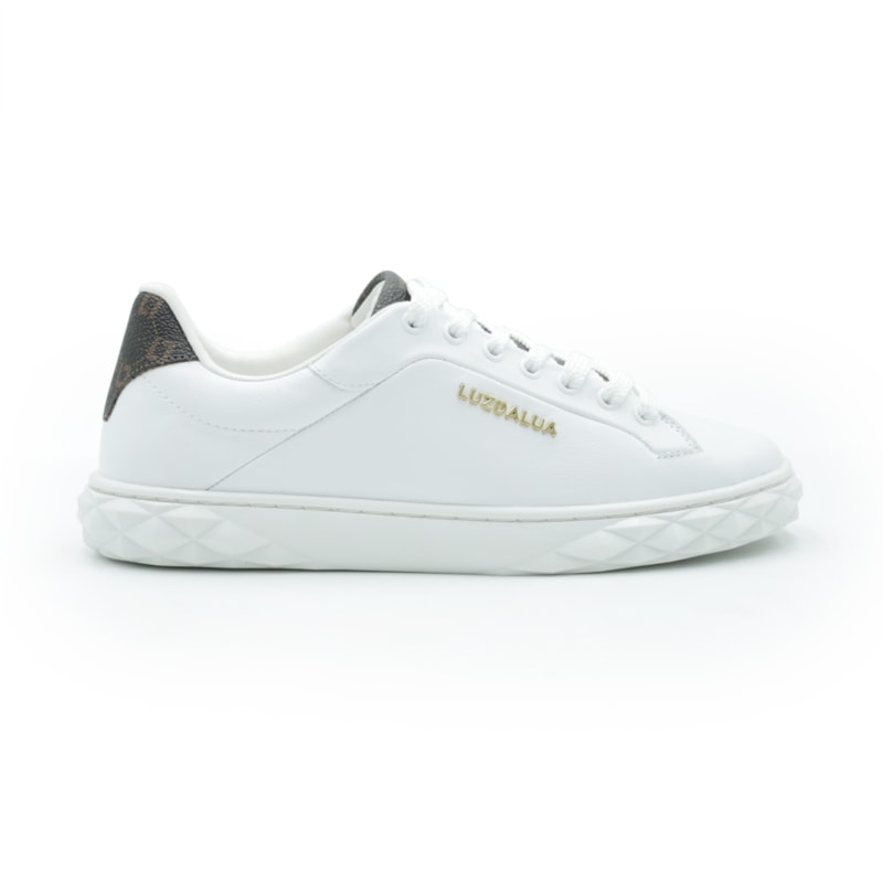 FEMININO TENIS CASUAL LUZ DA LUA  80900003 SAARA/MONOGRAMA BRANCO
