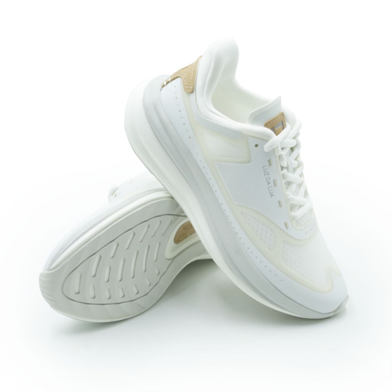 FEMININO TENIS CASUAL LUZ DA LUA 80990001 BIANCO/BUTTER