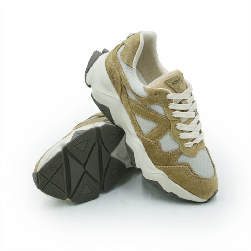 FEMININO TENIS CASUAL SCHUTZ S2191100010043 HAIR GRAY/FIG