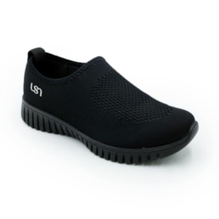 FEMININO TENIS CASUAL USAFLEX  AE2208002 ALL BLACK