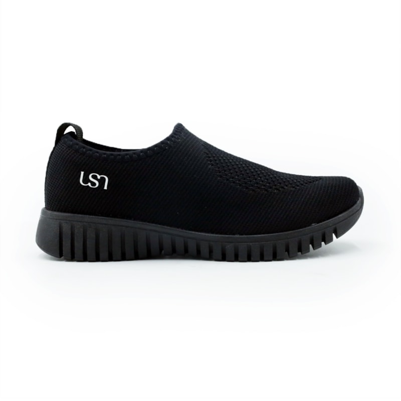 FEMININO TENIS CASUAL USAFLEX  AE2208002 ALL BLACK
