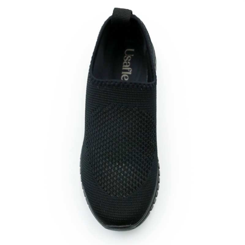 FEMININO TENIS CASUAL USAFLEX  AE2208002 ALL BLACK