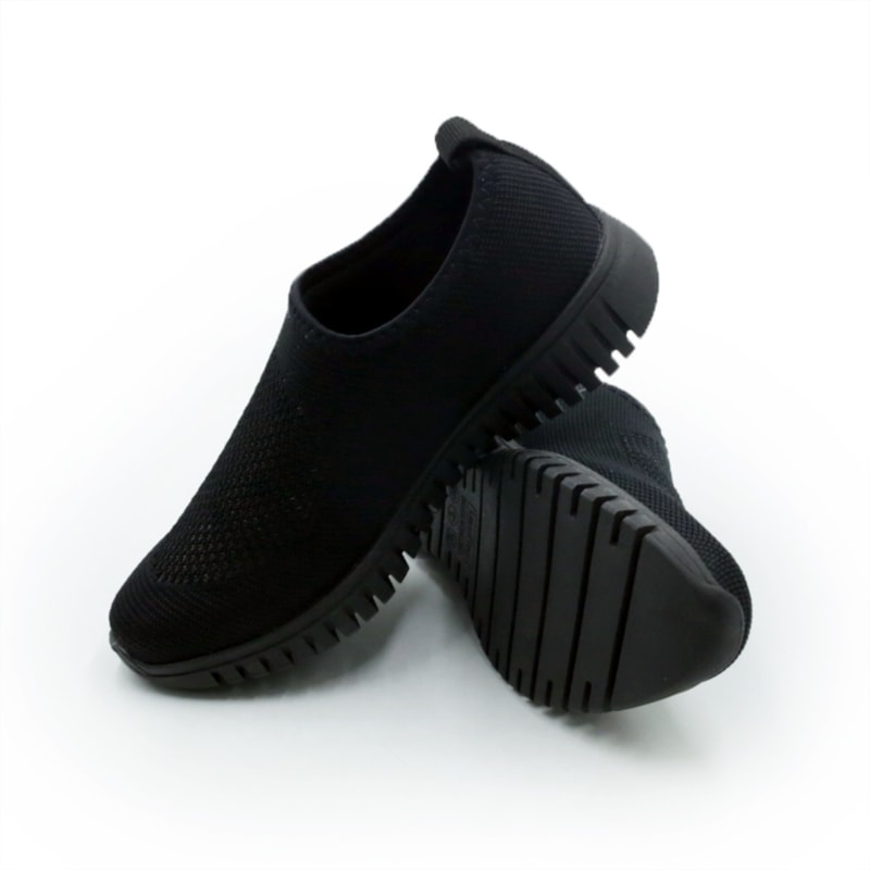 FEMININO TENIS CASUAL USAFLEX  AE2208002 ALL BLACK
