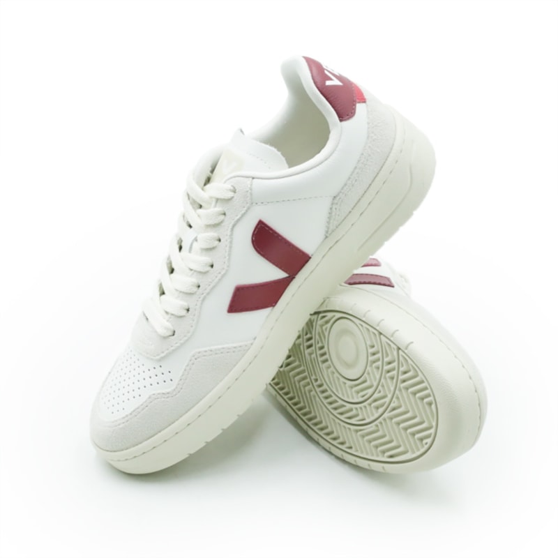 FEMININO TENIS CASUAL VEJA VD2021723 WHITE MARSALA NATURAL