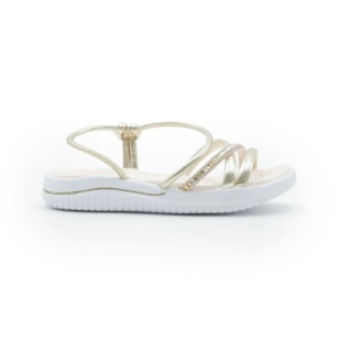 INFANTIL JUVENIL MENINA SANDALIA KIDY FLY  1911071 0932OURO