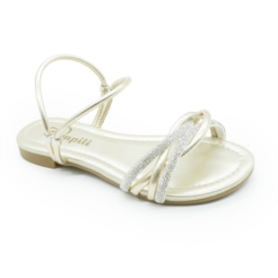 INFANTIL JUVENIL MENINA SANDALIA PAMPILI 725021 1 DOURADO
