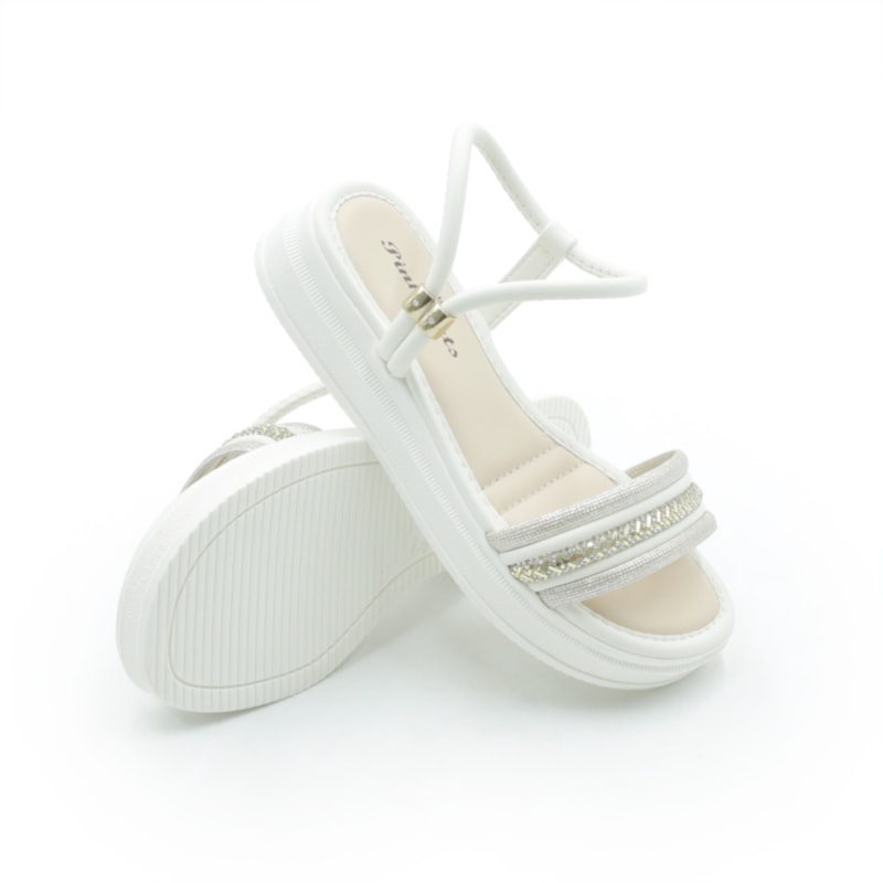 INFANTIL JUVENIL MENINA SANDALIA PINKCATS FLAT  V5871 0001CHAMPAGNECREAMOURO
