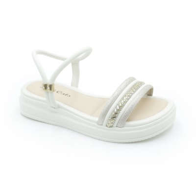 INFANTIL JUVENIL MENINA SANDALIA PINKCATS FLAT  V5871 0001CHAMPAGNECREAMOURO