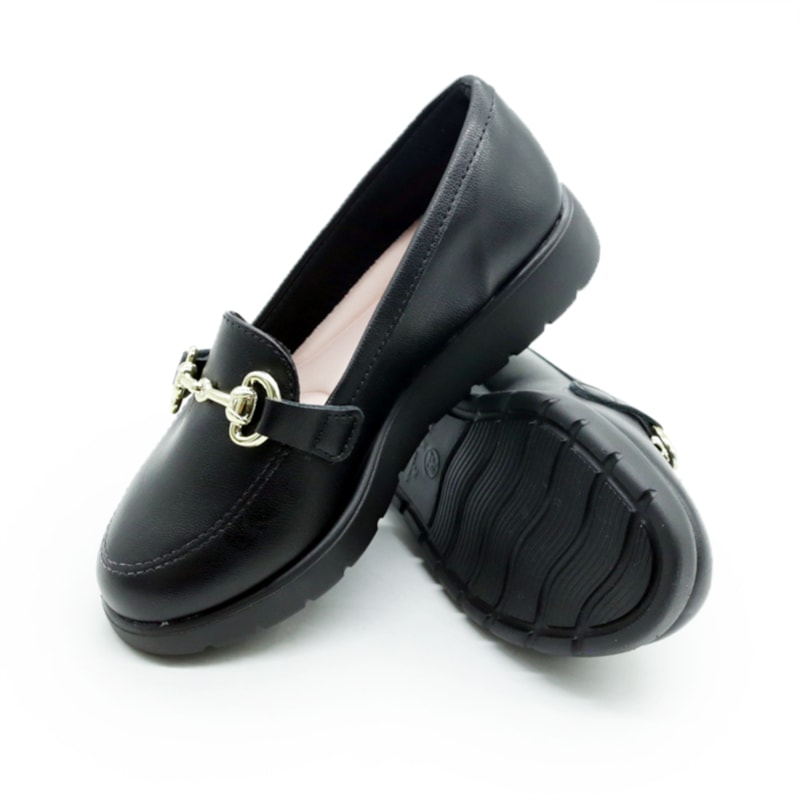 INFANTIL JUVENIL MENINA SAPATO MOLEKINHA LOFER 25861029569 15745PRETO