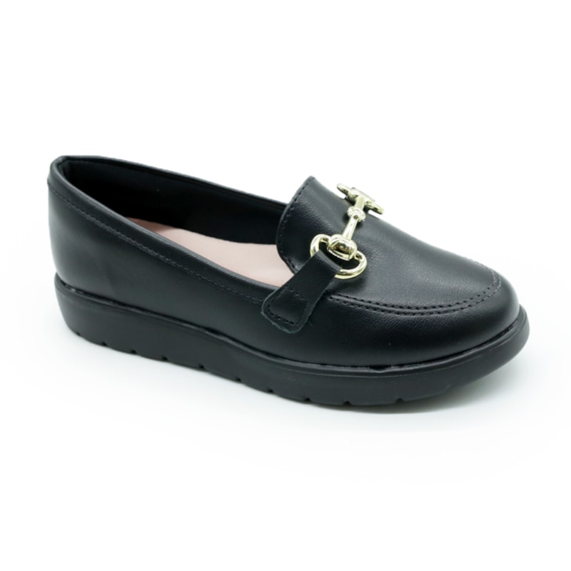 INFANTIL JUVENIL MENINA SAPATO MOLEKINHA LOFER 25861029569 15745PRETO