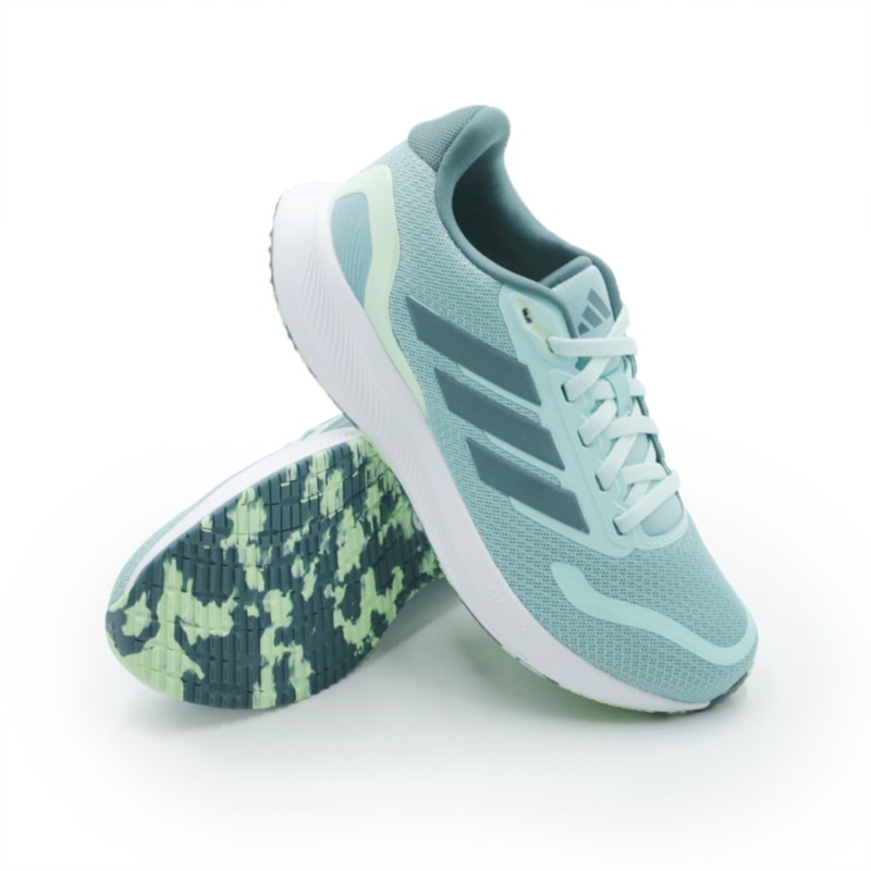 INFANTIL JUVENIL MENINA TENIS ADIDAS RUNFALCON 5 J JQ8140 MINTON/PRETEA/SEGRSP
