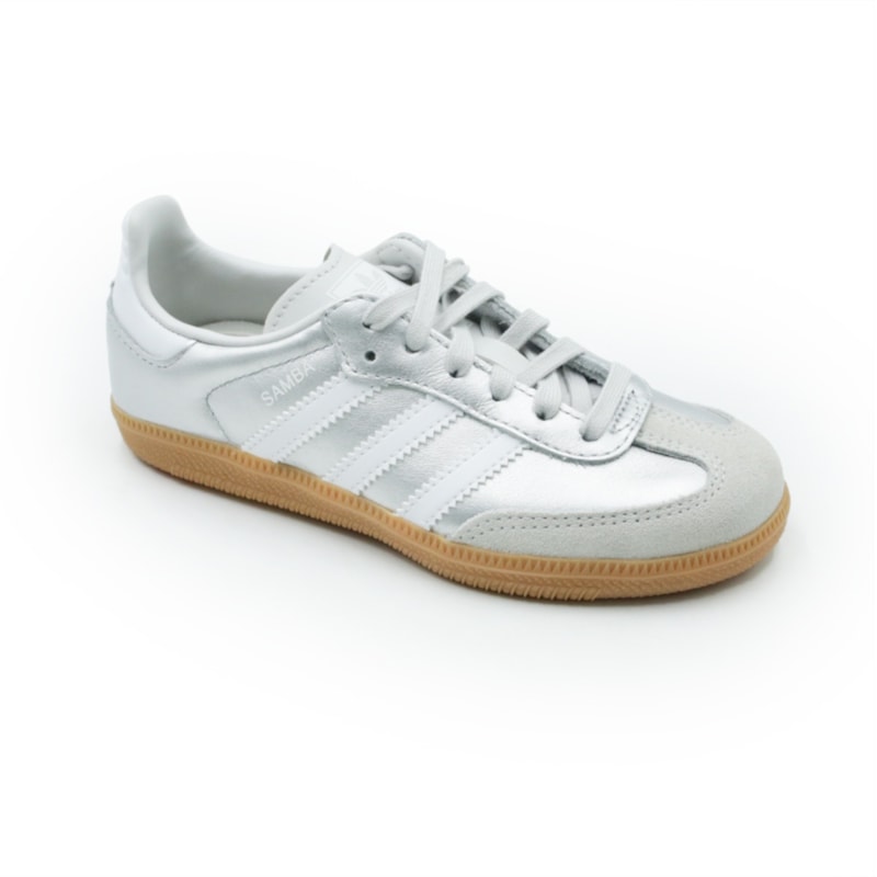 INFANTIL JUVENIL MENINA TENIS ADIDAS SAMBA OGC  KK2344 SILVMT/FTWWHT/GUM2