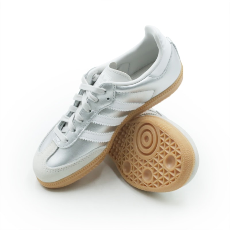 INFANTIL JUVENIL MENINA TENIS ADIDAS SAMBA OGC  KK2344 SILVMT/FTWWHT/GUM2