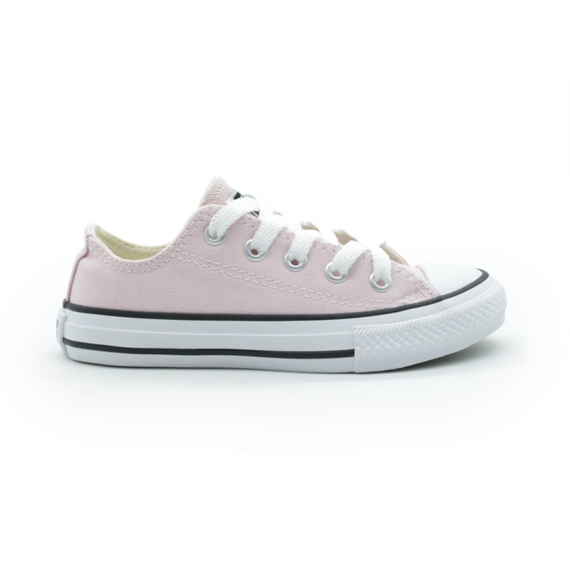 INFANTIL JUVENIL MENINA TENIS ALL STAR CHUCK TAYLOR CK04300052 0052ROSACUMEIRAPRETOBRANCO