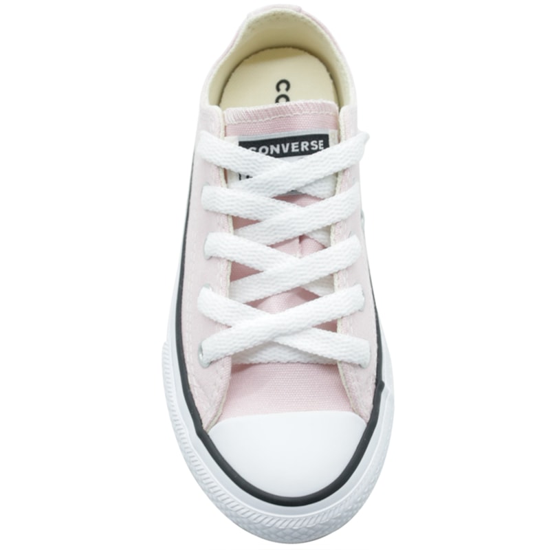 INFANTIL JUVENIL MENINA TENIS ALL STAR CHUCK TAYLOR CK04300052 0052ROSACUMEIRAPRETOBRANCO