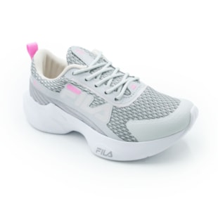INFANTIL JUVENIL MENINA TENIS FILA PROGRESS  F04K00017 7438CINZAGELOROSECLAROCINZA