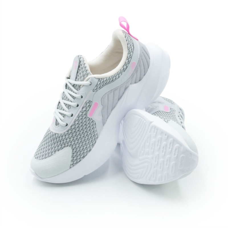INFANTIL JUVENIL MENINA TENIS FILA PROGRESS  F04K00017 7438CINZAGELOROSECLAROCINZA