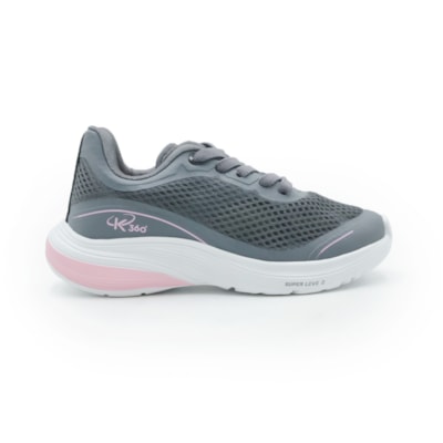 INFANTIL JUVENIL MENINA TENIS KIDY K360  3271023 3789GRAFITEROSA