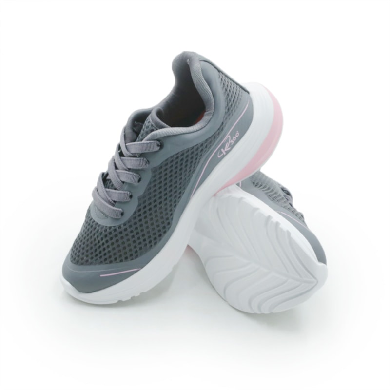 INFANTIL JUVENIL MENINA TENIS KIDY K360  3271023 3789GRAFITEROSA