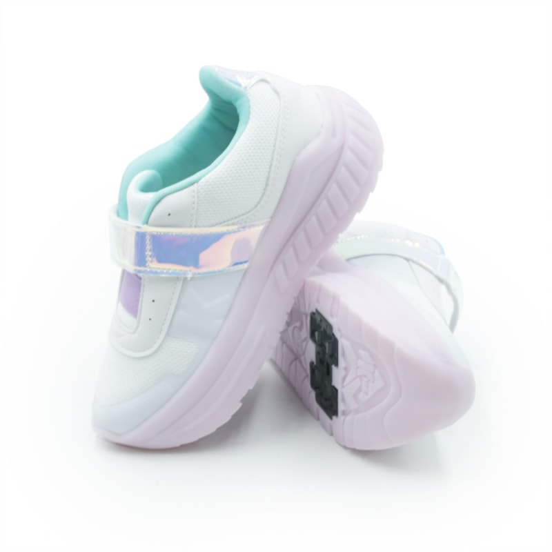 INFANTIL JUVENIL MENINA TENIS KIDY RODINHA VE  4731001 0025BRANCOLILAS