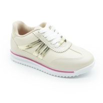 INFANTIL JUVENIL MENINA TENIS MOLEKINHA 258320329662 84109CREME