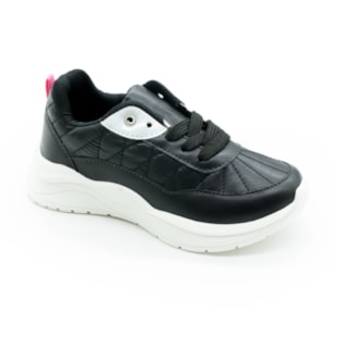 INFANTIL JUVENIL MENINA TENIS ORTOFINO 0572404 099PRETOPINKFLUOR