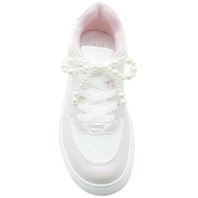 INFANTIL JUVENIL MENINA TENIS SUA CIA 9189 52125 NPBRANCOROSAPALLETVZGLITERROSA