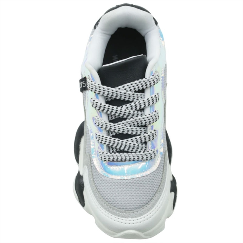 INFANTIL JUVENIL MENINA TENIS WORLD COLORS NB  W2514-101 7818CINZAPRETOBRANCO