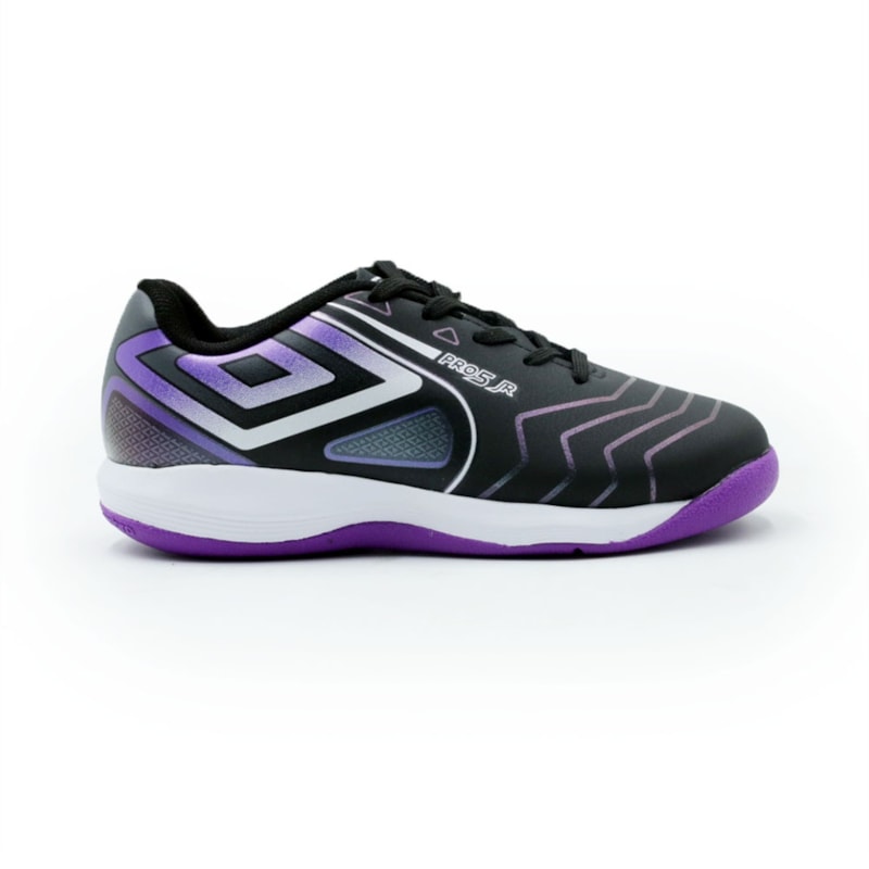 INFANTIL JUVENIL MENINO FUTEBOL UMBRO PRO5 JR  U07FB00092 100PRETOELECTRICPURPLEFURTACOR