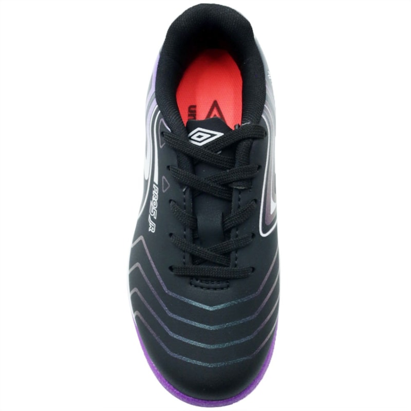 INFANTIL JUVENIL MENINO FUTEBOL UMBRO PRO5 JR  U07FB00092 100PRETOELECTRICPURPLEFURTACOR