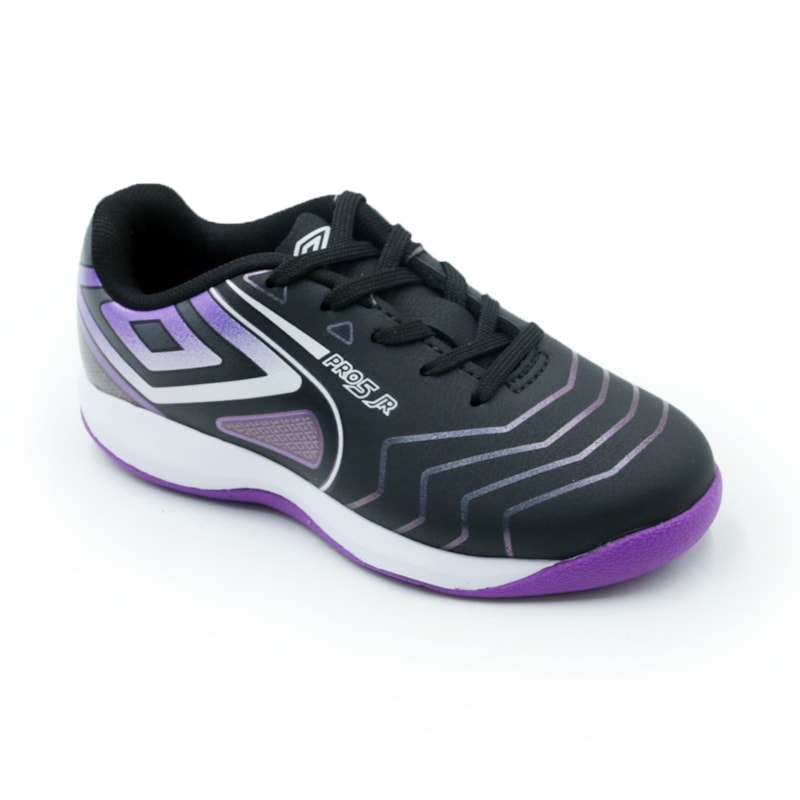INFANTIL JUVENIL MENINO FUTEBOL UMBRO PRO5 JR  U07FB00092 100PRETOELECTRICPURPLEFURTACOR