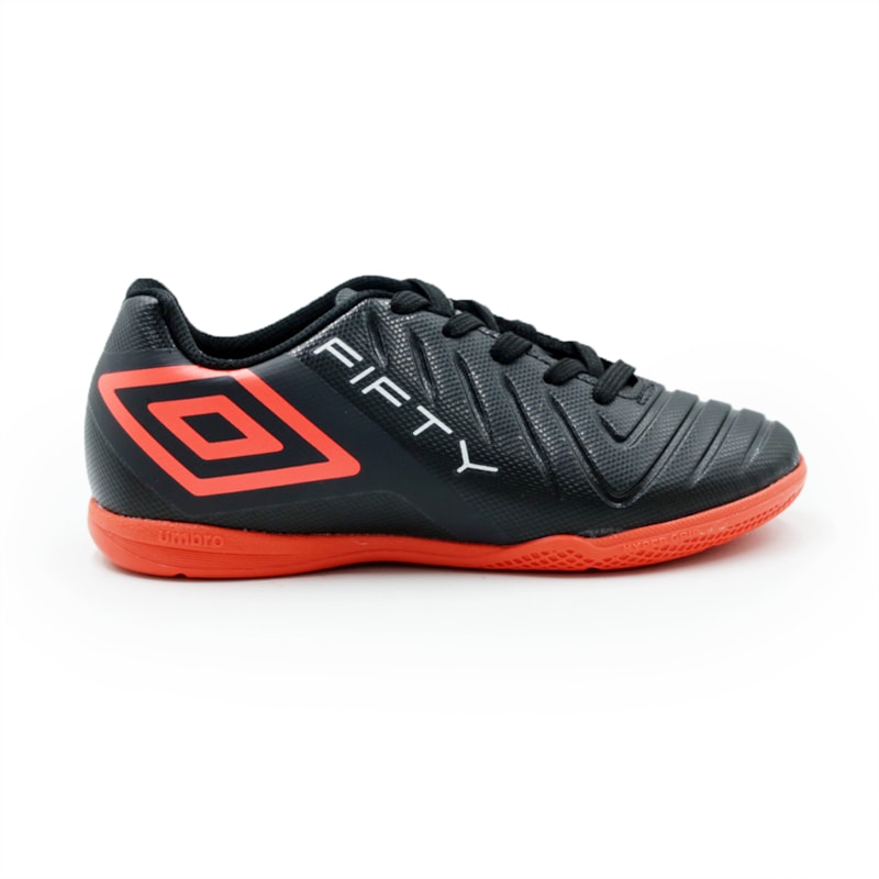 INFANTIL JUVENIL MENINO FUTEBOL UMBRO U07FB00350 102 BLACK FIERY CORAL WHITE