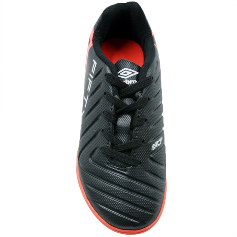 INFANTIL JUVENIL MENINO FUTEBOL UMBRO U07FB00350 102 BLACK FIERY CORAL WHITE