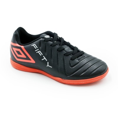 INFANTIL JUVENIL MENINO FUTEBOL UMBRO U07FB00350 102 BLACK FIERY CORAL WHITE