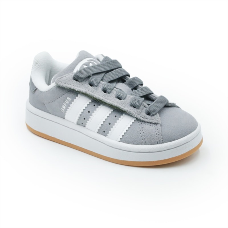 INFANTIL JUVENIL MENINO TENIS ADIDAS CAMPUS 00S CF EL C JQ6384 GRETHR/FTWWHT/FTWWHT
