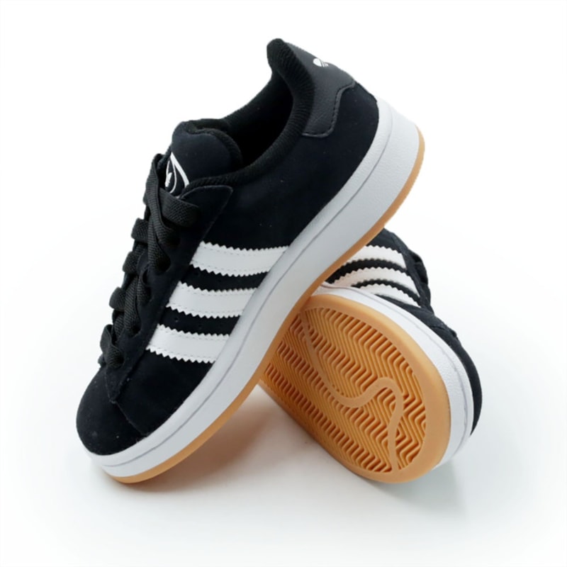 INFANTIL JUVENIL MENINO TENIS ADIDAS CAMPUS 00S  JQ6386 CBLACK/FTWWHT/FTWWHT