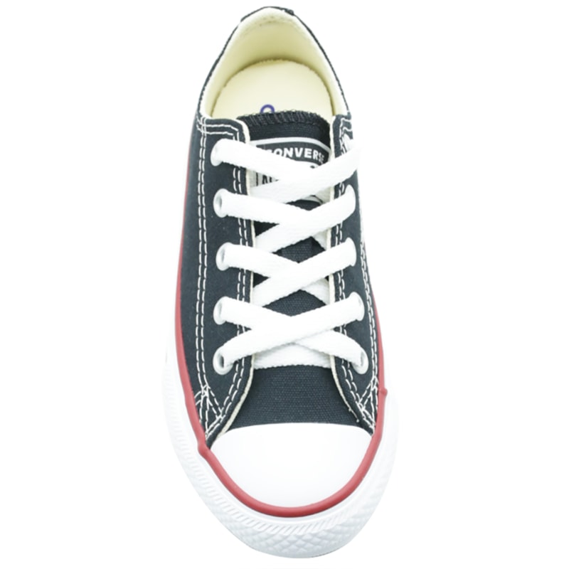 INFANTIL JUVENIL MENINO TENIS ALL STAR CHUCK TAYL CK00020007 PRETOVERMELHOPRETO