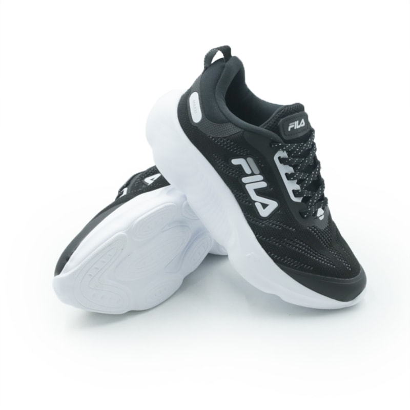 INFANTIL JUVENIL MENINO TENIS FILA F04K00041 6800 BLACK WHITE ALLOY